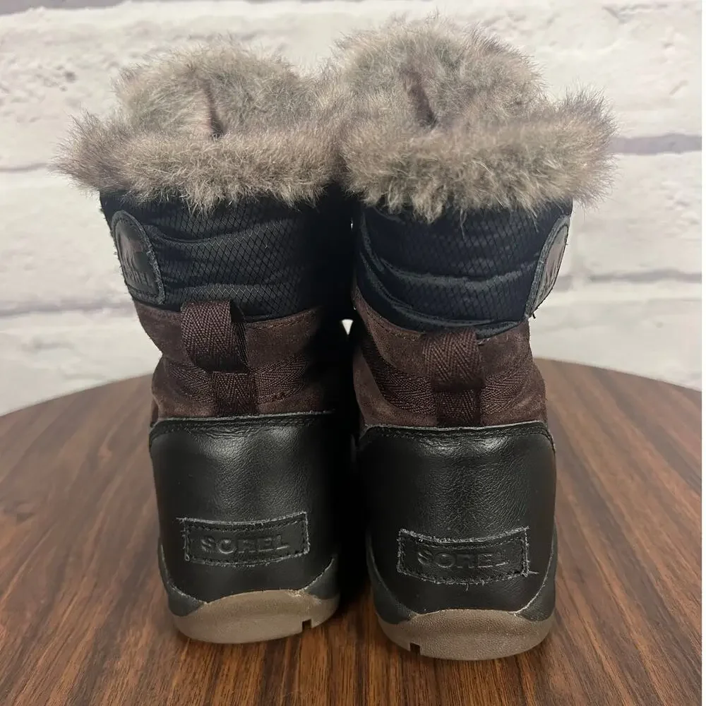 Sorel Womens 9 Gorpcore Granola Girl Outdoors Suede Whitney Short Snow‎ Boots